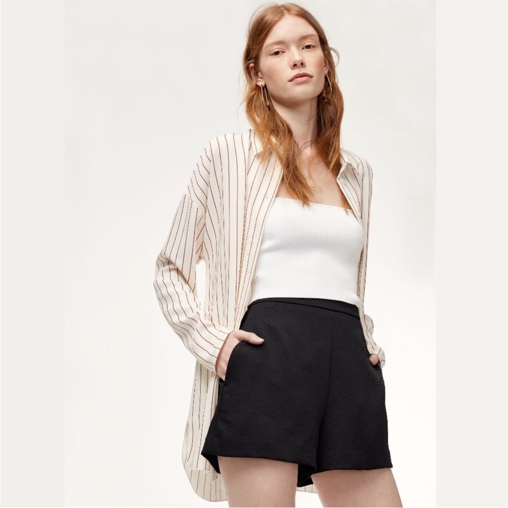 Aritzia Babaton Kearney Button-Up Collared Shirt Small